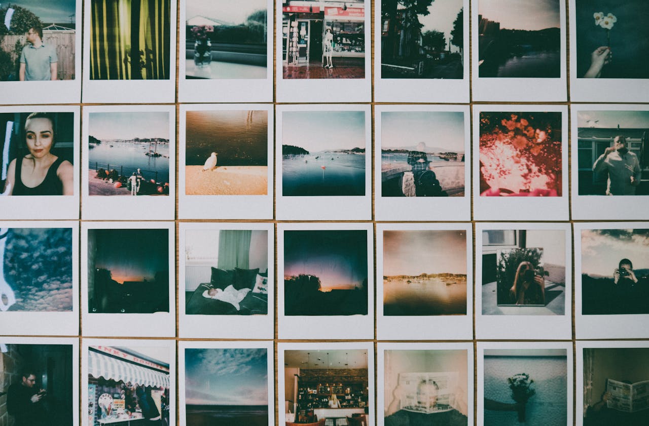 Home Aesthetic collage of vintage-style photographs with multiple themes and subjects.